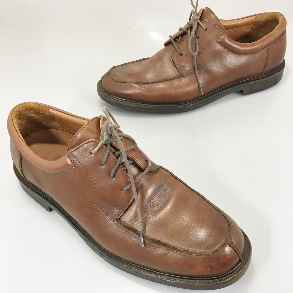 Johnston & Murphy 8.5W Brown Leather Oxford Shoes
